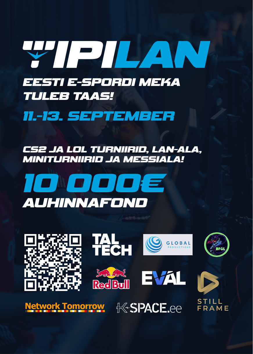 TipiLAN 2026 toob TalTechi kokku e-spordi ja mängurite kogukonna